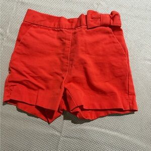 Janie and Jack Orange High Waist Girl Shorts 100% cotton